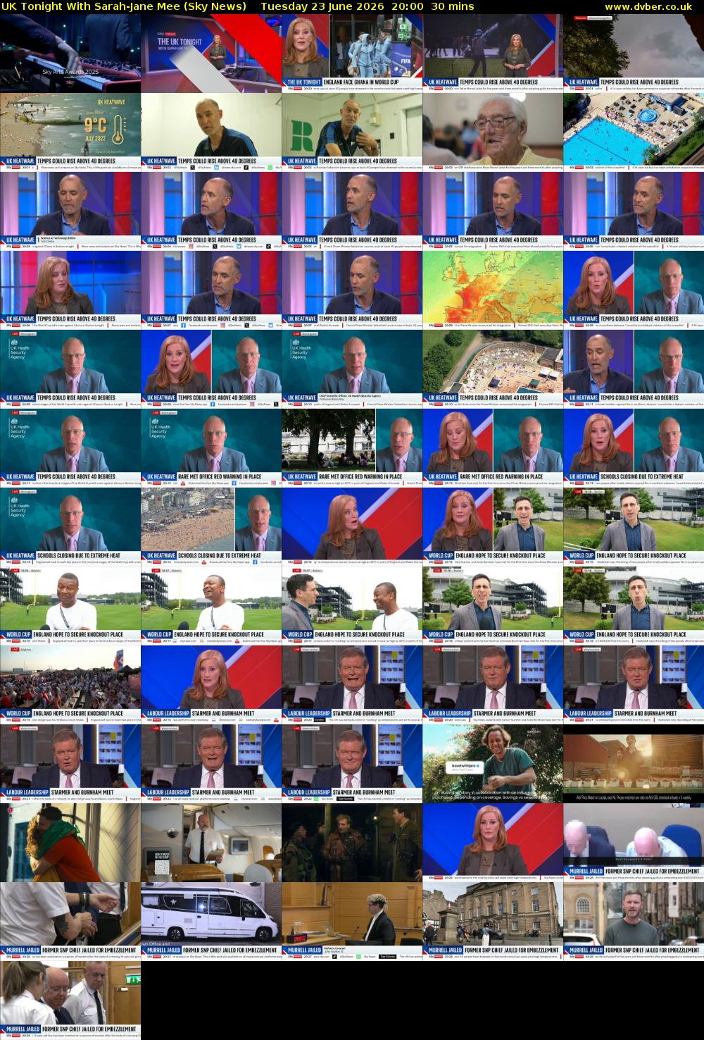 UK Tonight With Sarah-Jane Mee (Sky News) Tuesday 23 June 2026 20:00 - 20:30