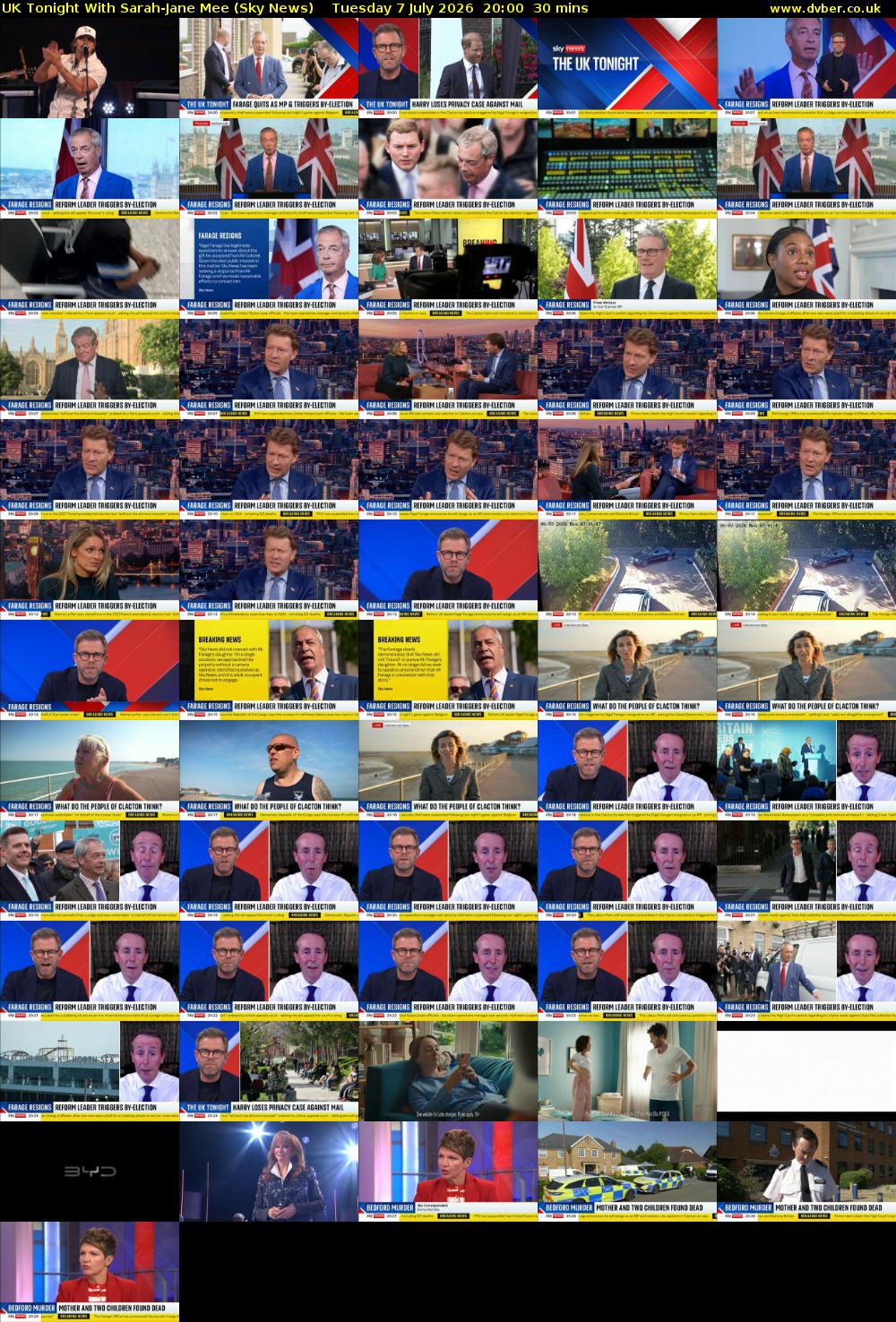 UK Tonight With Sarah-Jane Mee (Sky News) Tuesday 7 July 2026 20:00 - 20:30