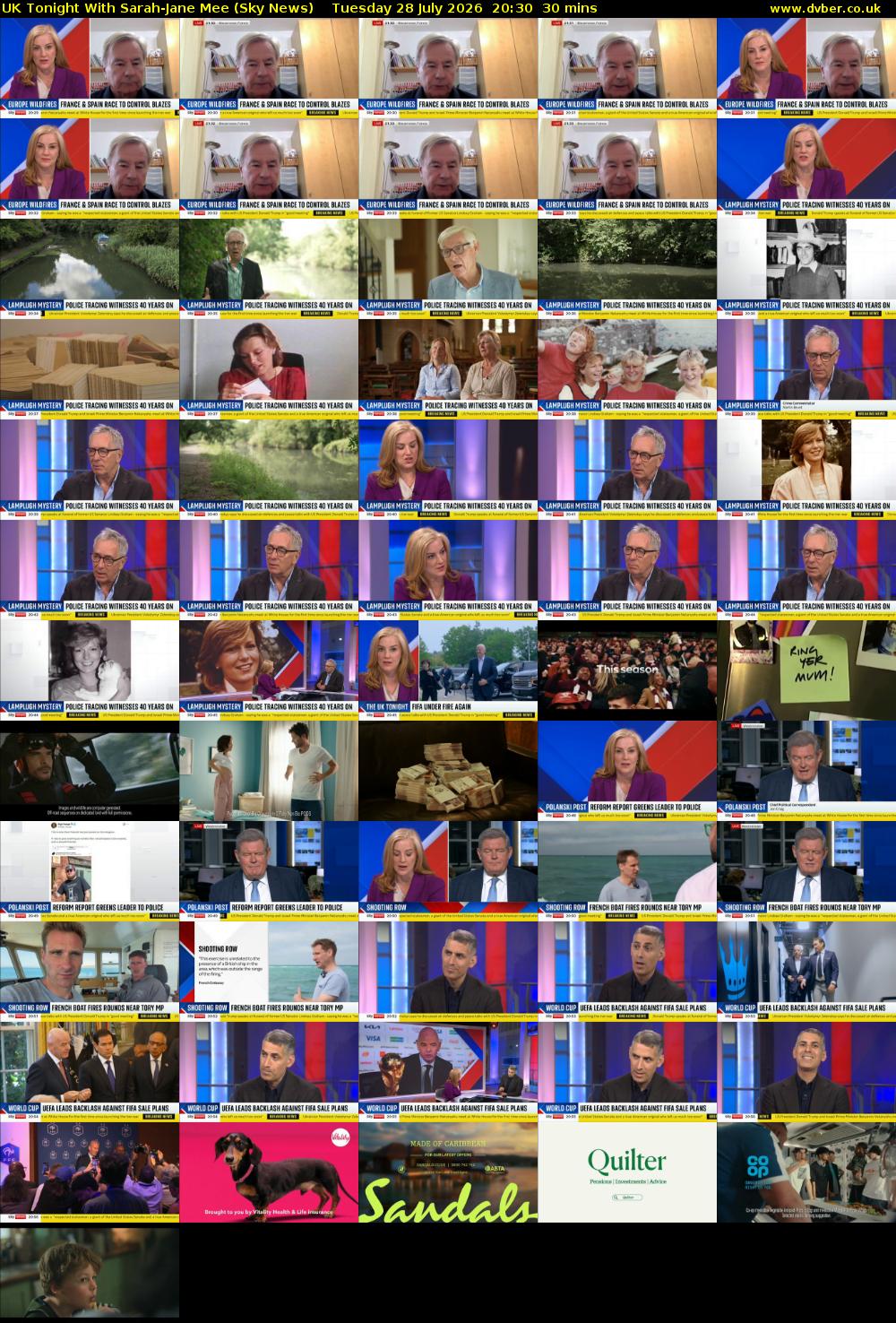 UK Tonight With Sarah-Jane Mee (Sky News) Tuesday 28 July 2026 20:30 - 21:00
