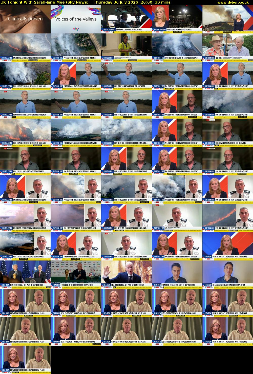 UK Tonight With Sarah-Jane Mee (Sky News) Thursday 30 July 2026 20:00 - 20:30