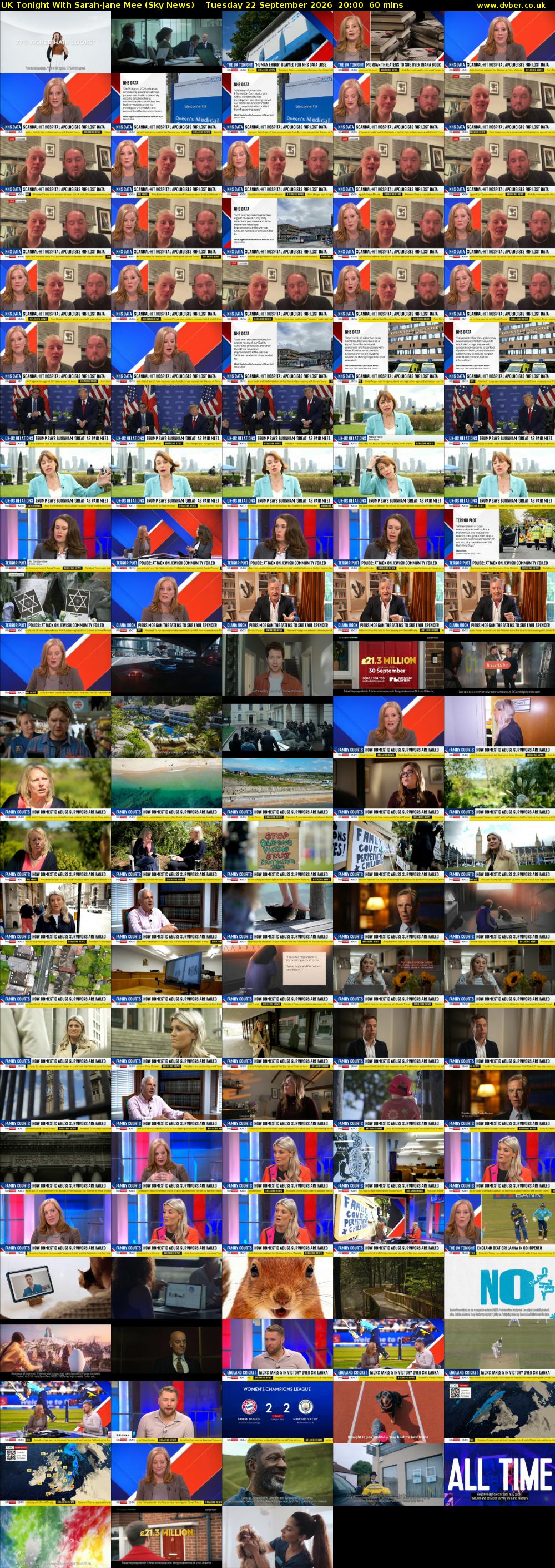 UK Tonight With Sarah-Jane Mee (Sky News) Tuesday 22 September 2026 20:00 - 21:00