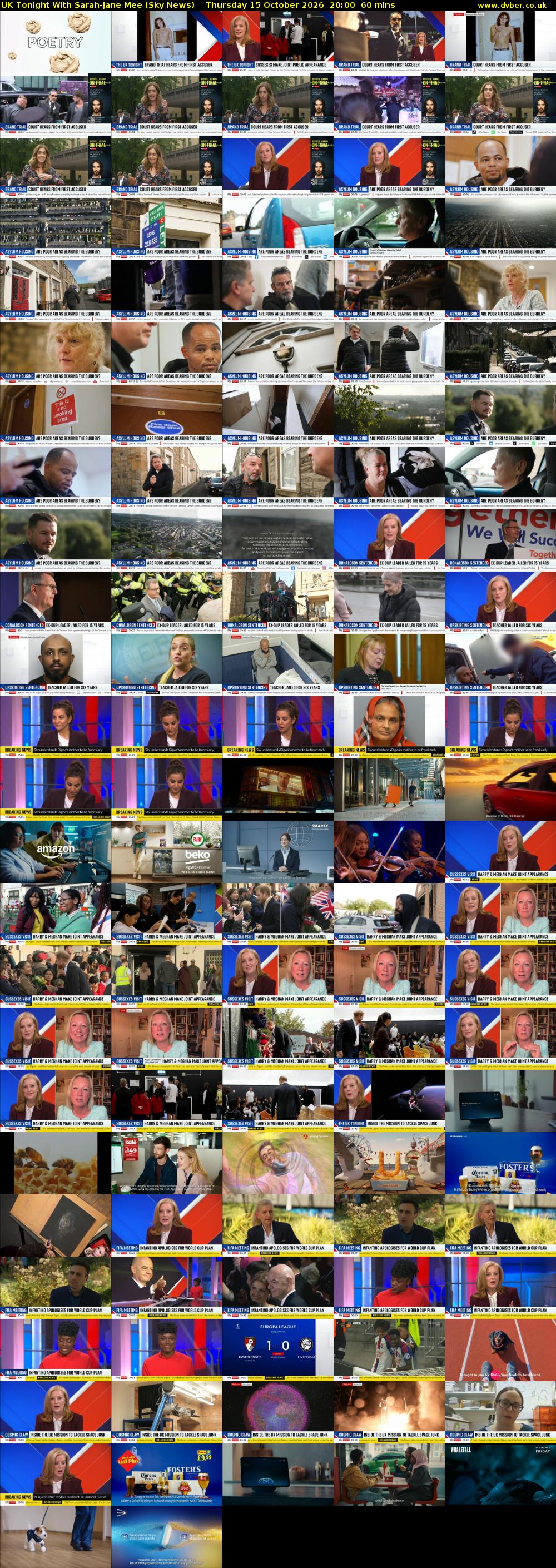 UK Tonight With Sarah-Jane Mee (Sky News) Thursday 15 October 2026 20:00 - 21:00
