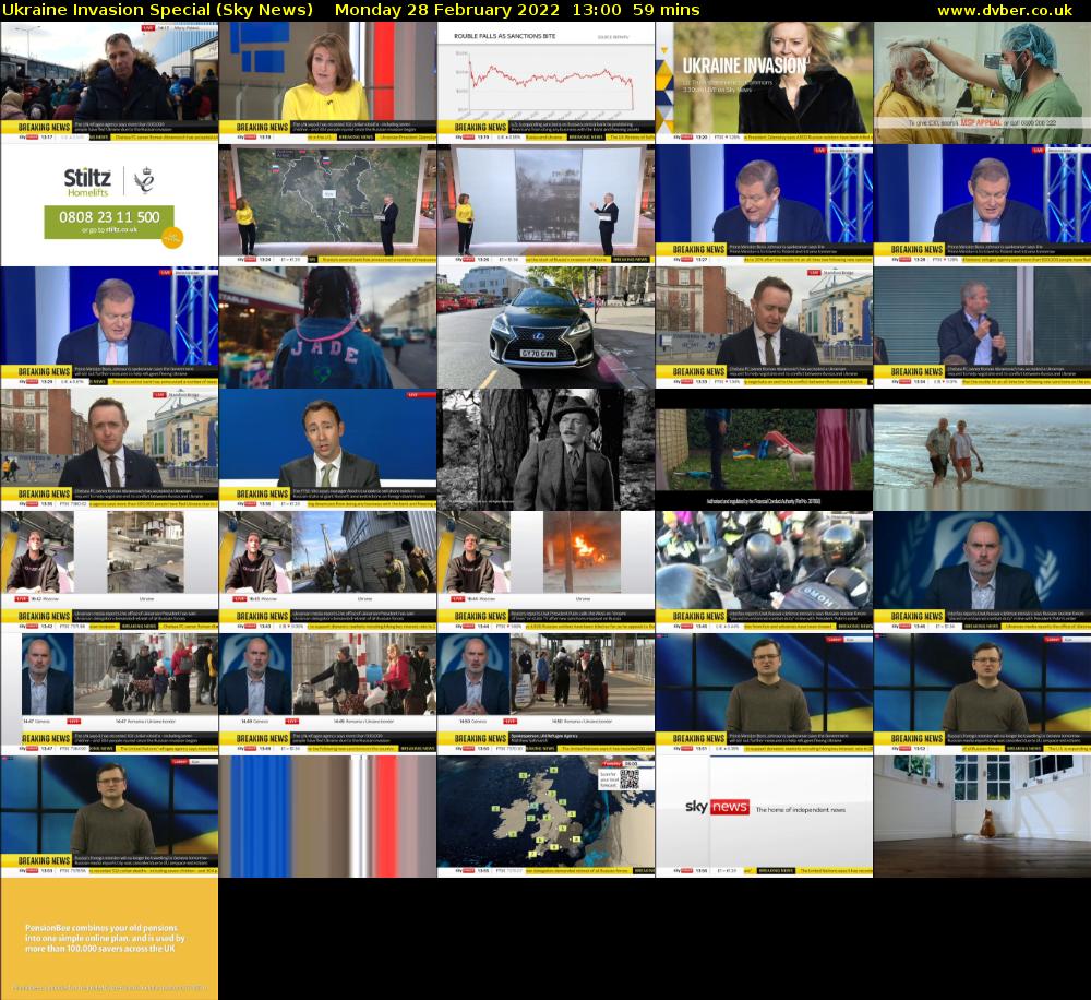 Ukraine Invasion Special (Sky News) Monday 28 February 2022 13:00 - 14:00