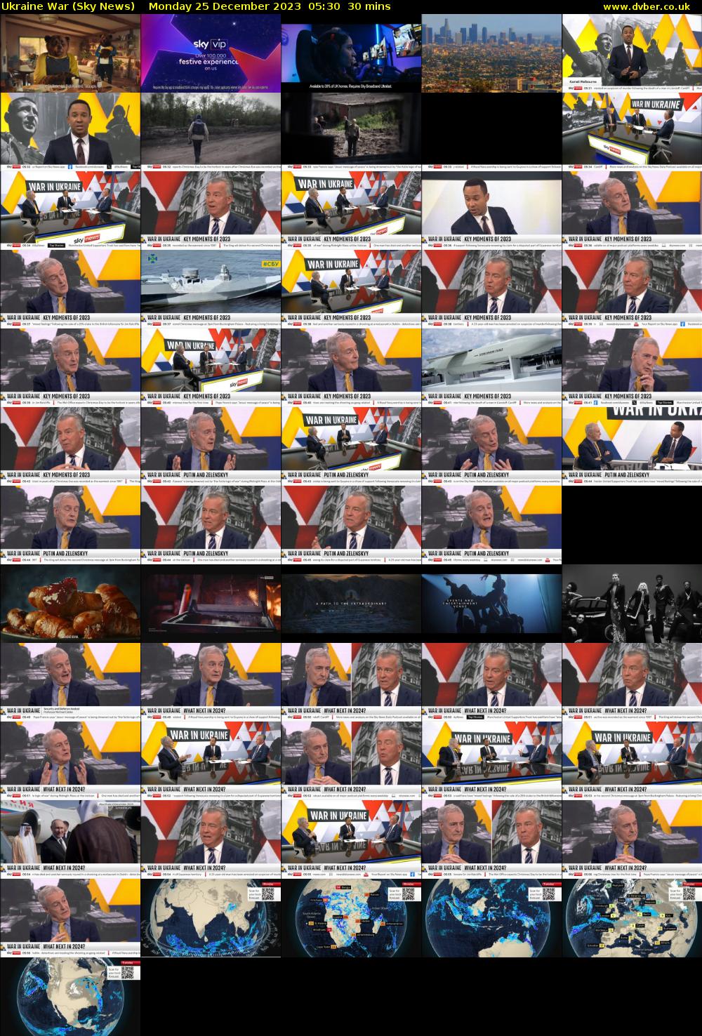 Ukraine War (Sky News) Monday 25 December 2023 05:30 - 06:00