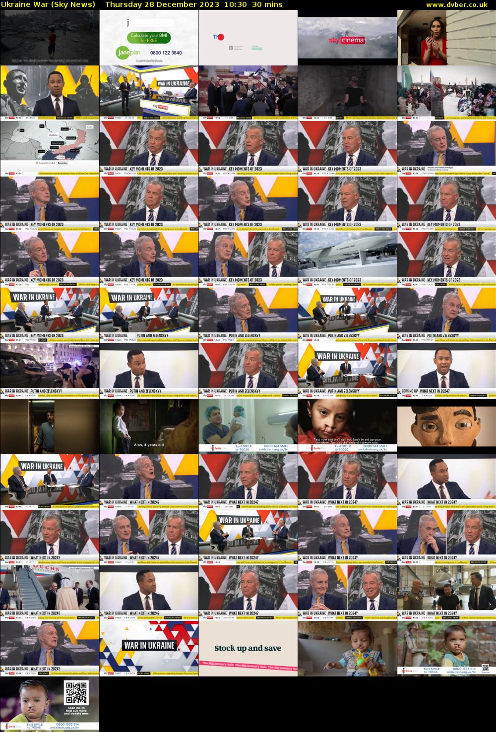 Ukraine War (Sky News) Thursday 28 December 2023 10:30 - 11:00