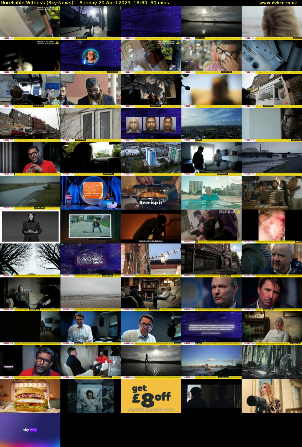 Unreliable Witness (Sky News) Sunday 20 April 2025 16:30 - 17:00