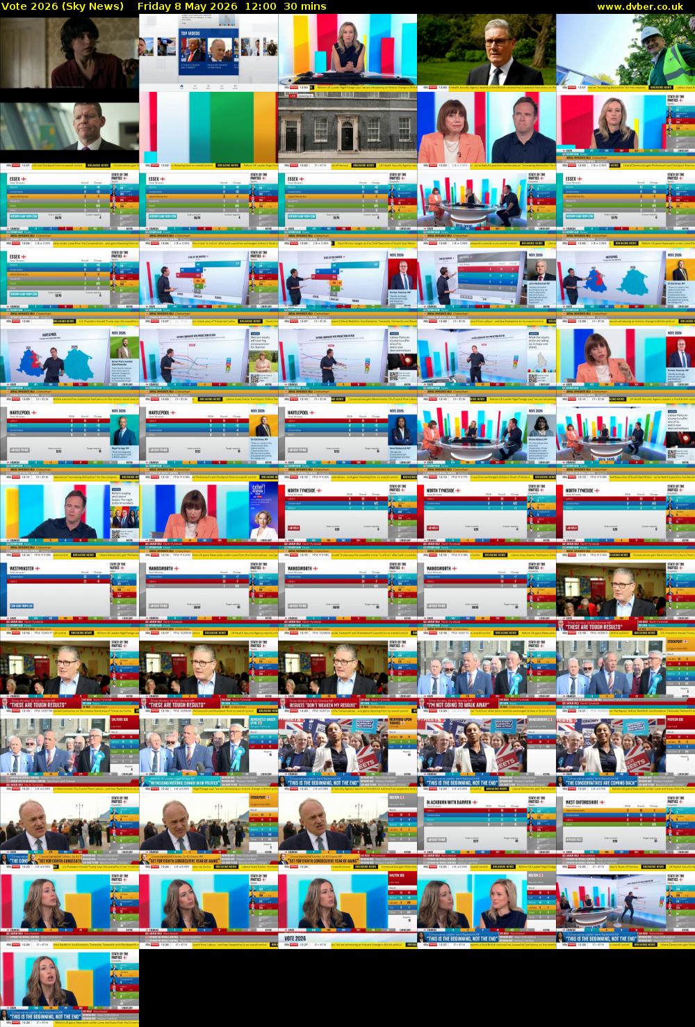 Vote 2026 (Sky News) Friday 8 May 2026 12:00 - 12:30
