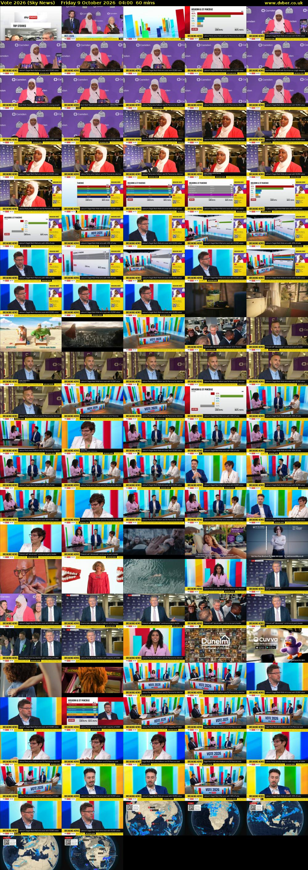 Vote 2026 (Sky News) Friday 9 October 2026 04:00 - 05:00