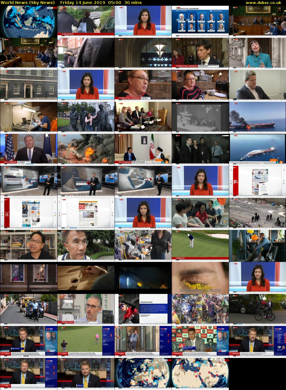 World News (Sky News) Friday 14 June 2019 05:00 - 05:30