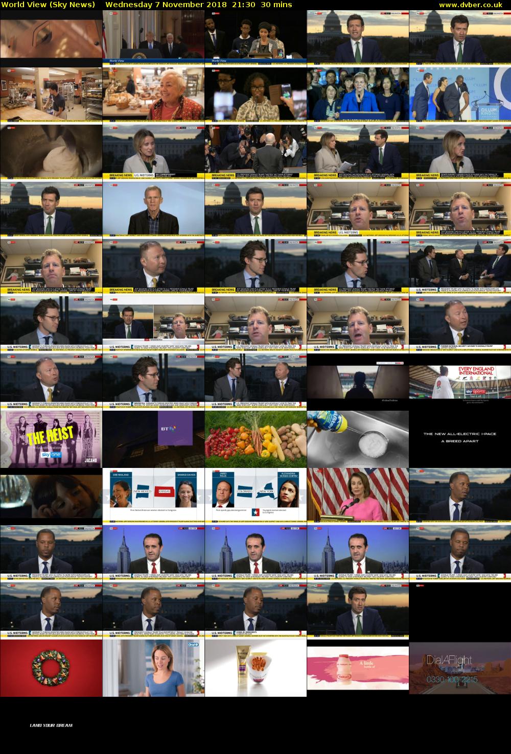 World View (Sky News) Wednesday 7 November 2018 21:30 - 22:00