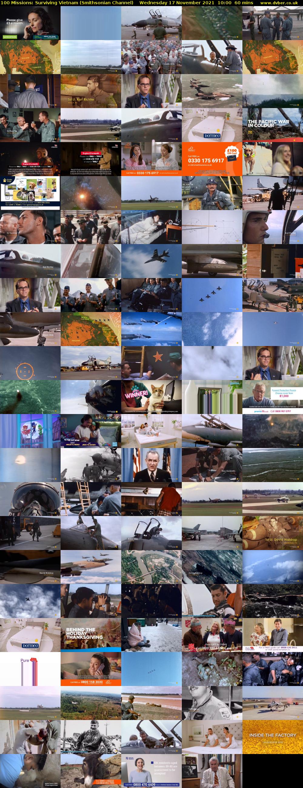 100 Missions: Surviving Vietnam (Smithsonian Channel) Wednesday 17 November 2021 10:00 - 11:00