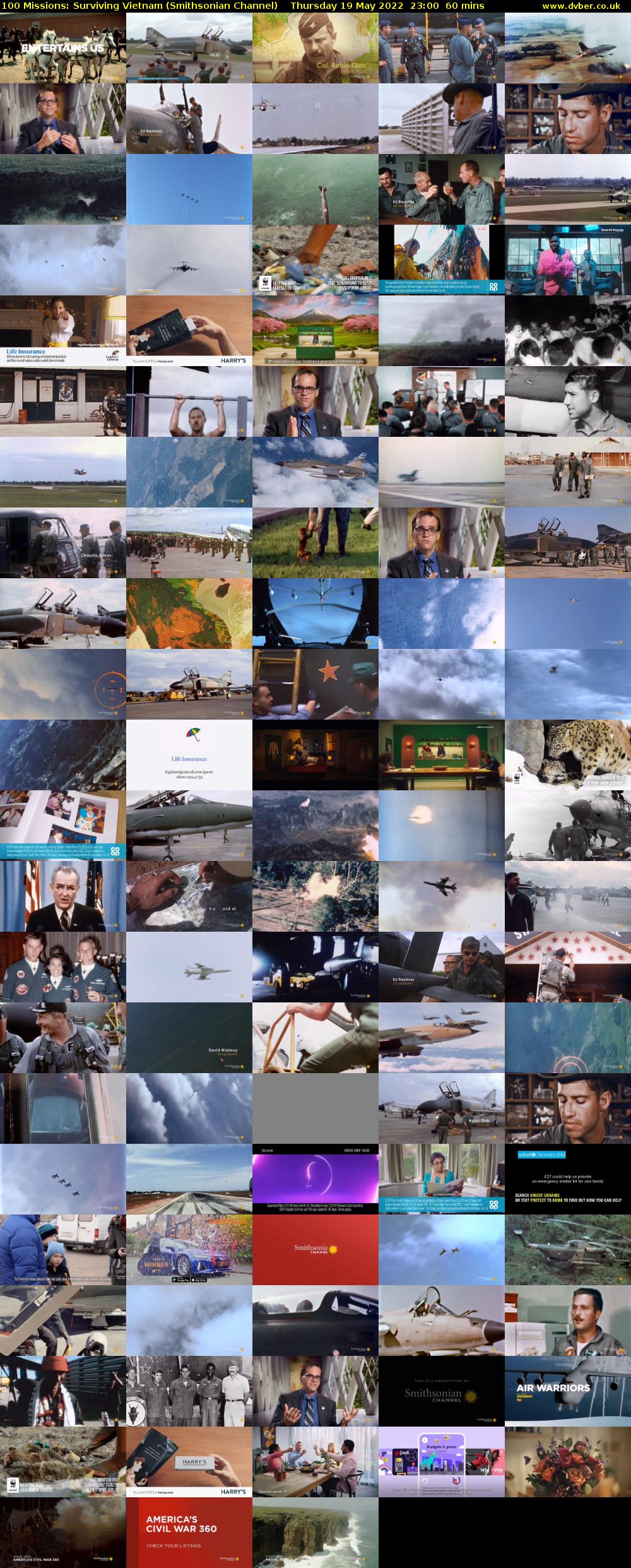 100 Missions: Surviving Vietnam (Smithsonian Channel) Thursday 19 May 2022 23:00 - 00:00