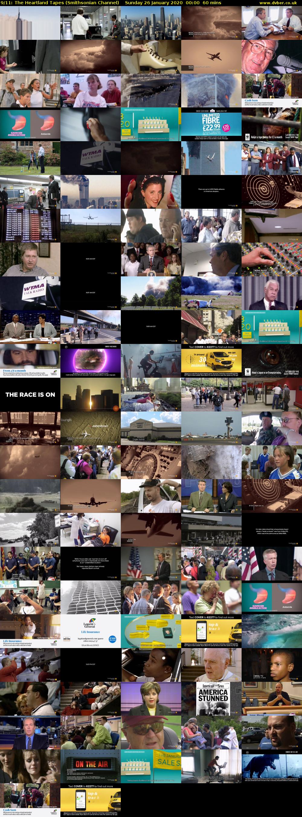 9/11: The Heartland Tapes (Smithsonian Channel) Sunday 26 January 2020 00:00 - 01:00