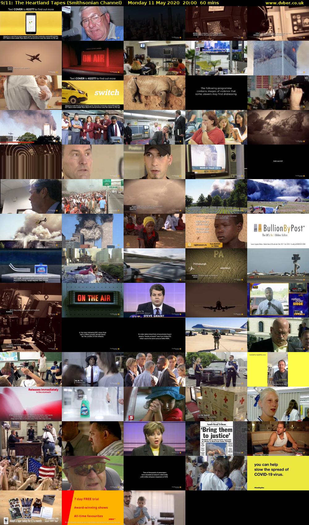 9/11: The Heartland Tapes (Smithsonian Channel) Monday 11 May 2020 20:00 - 21:00