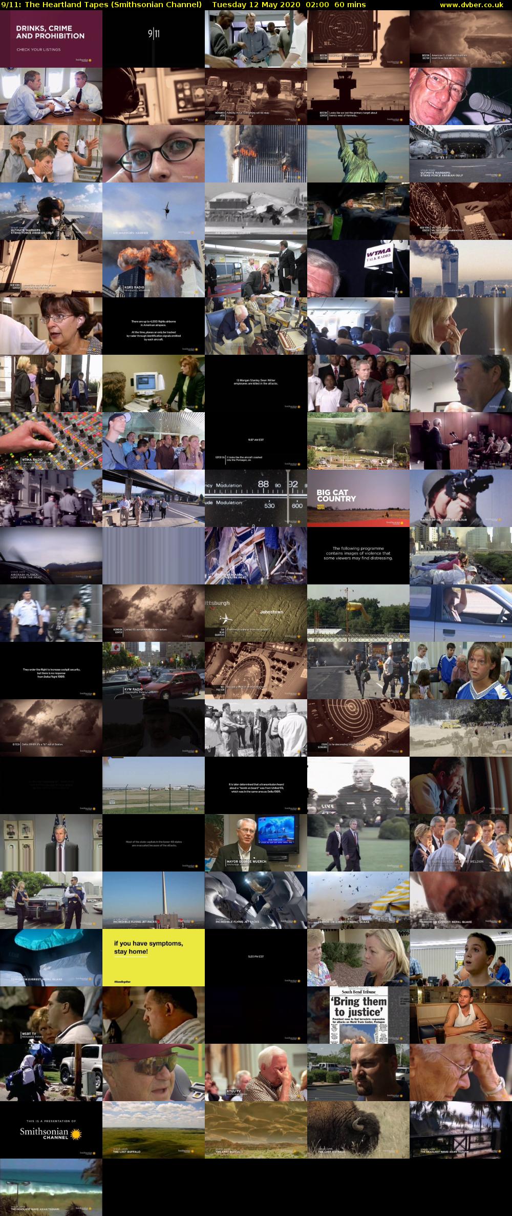 9/11: The Heartland Tapes (Smithsonian Channel) Tuesday 12 May 2020 02:00 - 03:00
