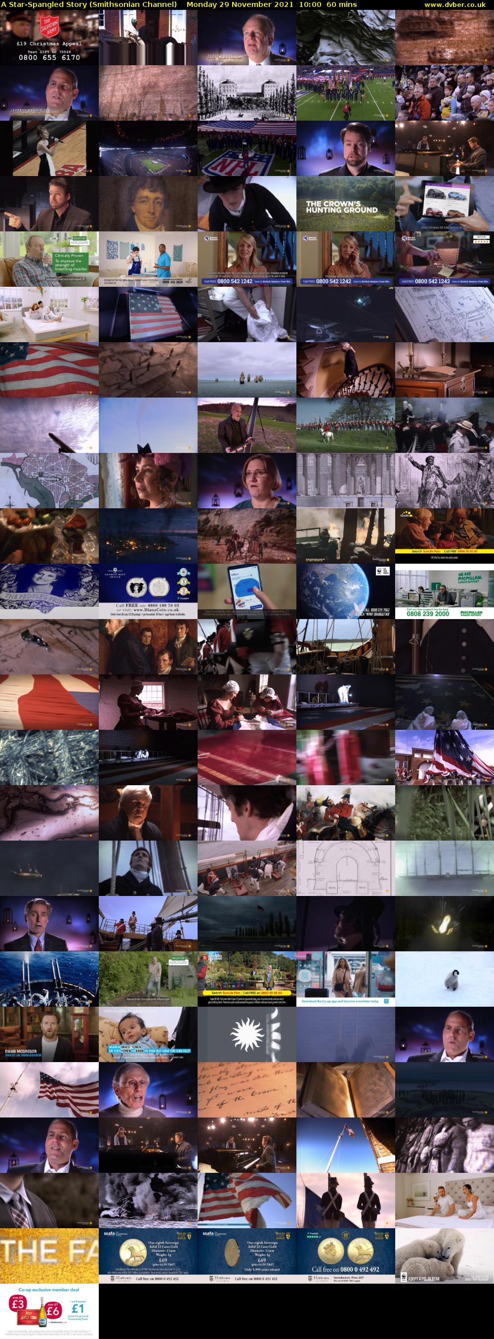 A Star-Spangled Story (Smithsonian Channel) Monday 29 November 2021 10:00 - 11:00