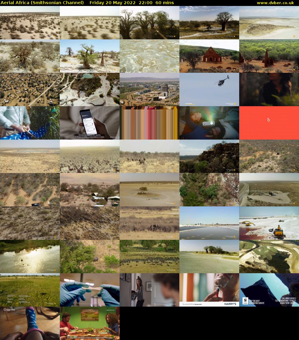 Aerial Africa (Smithsonian Channel) Friday 20 May 2022 22:00 - 23:00