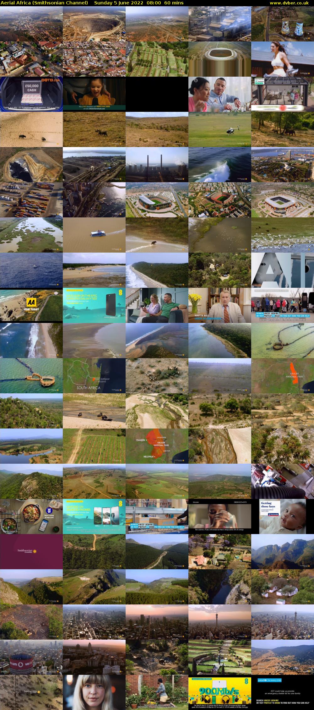 Aerial Africa (Smithsonian Channel) Sunday 5 June 2022 08:00 - 09:00
