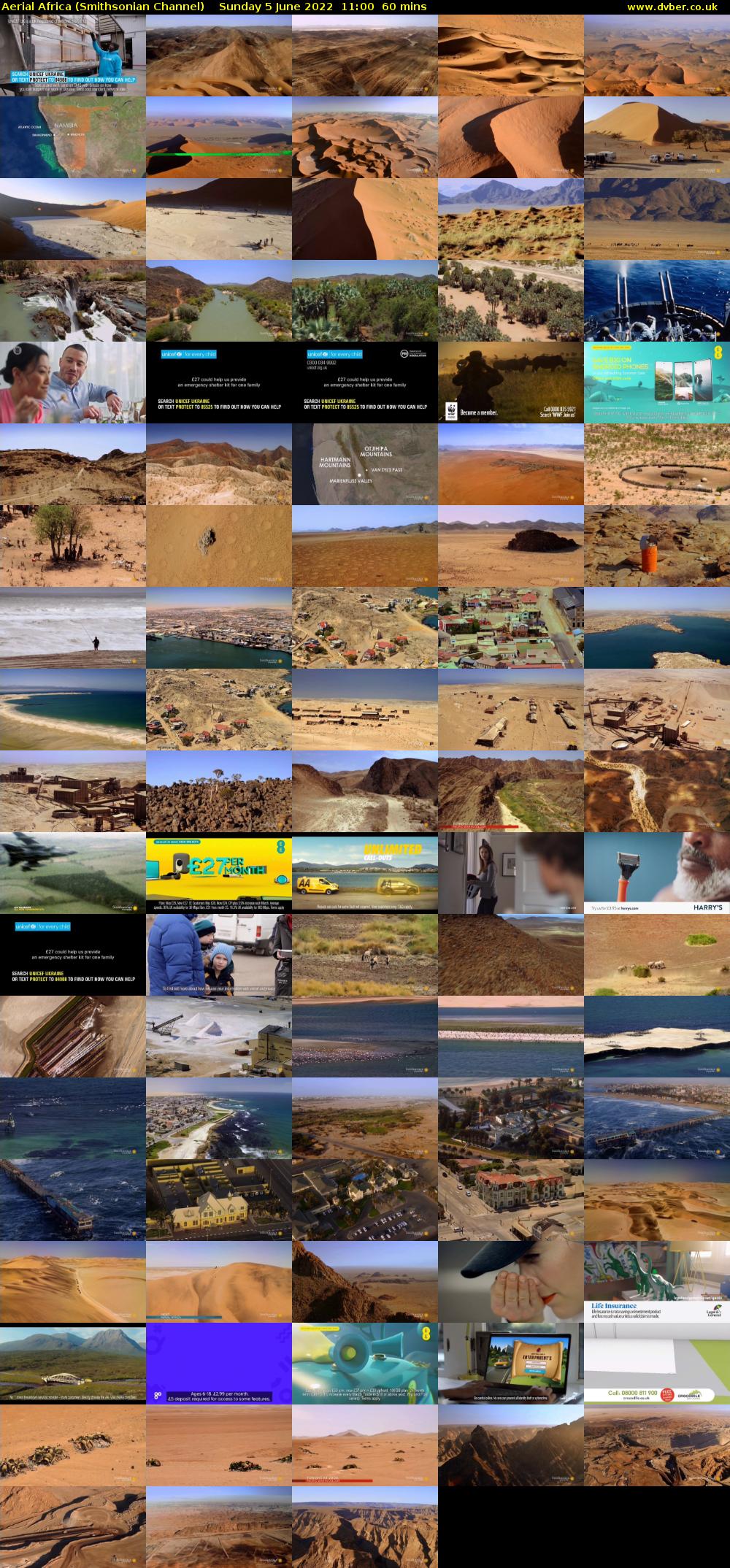 Aerial Africa (Smithsonian Channel) Sunday 5 June 2022 11:00 - 12:00