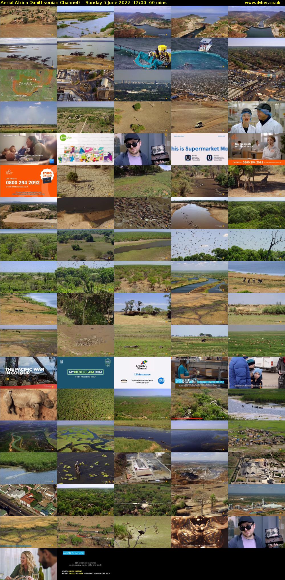 Aerial Africa (Smithsonian Channel) Sunday 5 June 2022 12:00 - 13:00