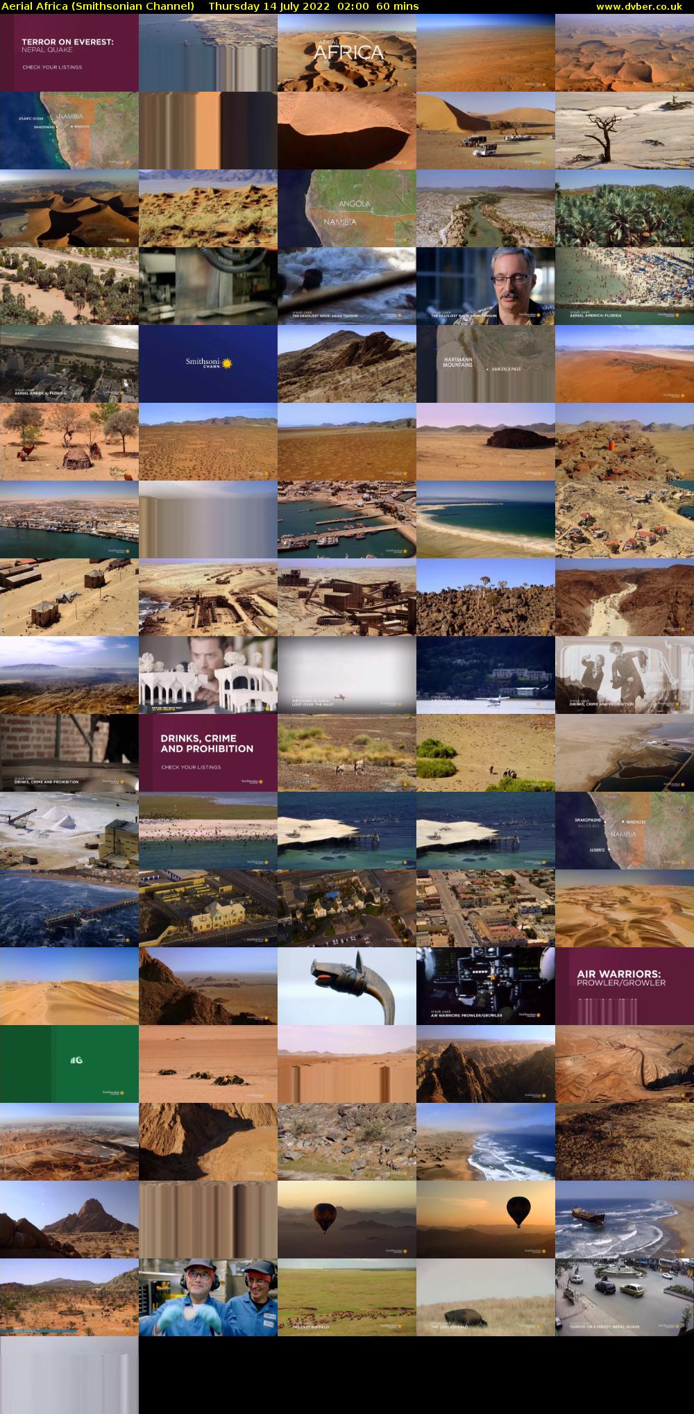 Aerial Africa (Smithsonian Channel) Thursday 14 July 2022 02:00 - 03:00