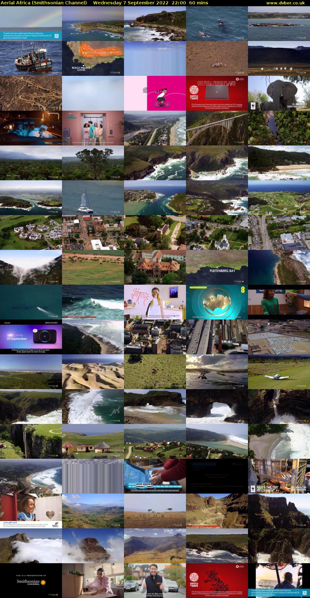 Aerial Africa (Smithsonian Channel) Wednesday 7 September 2022 22:00 - 23:00