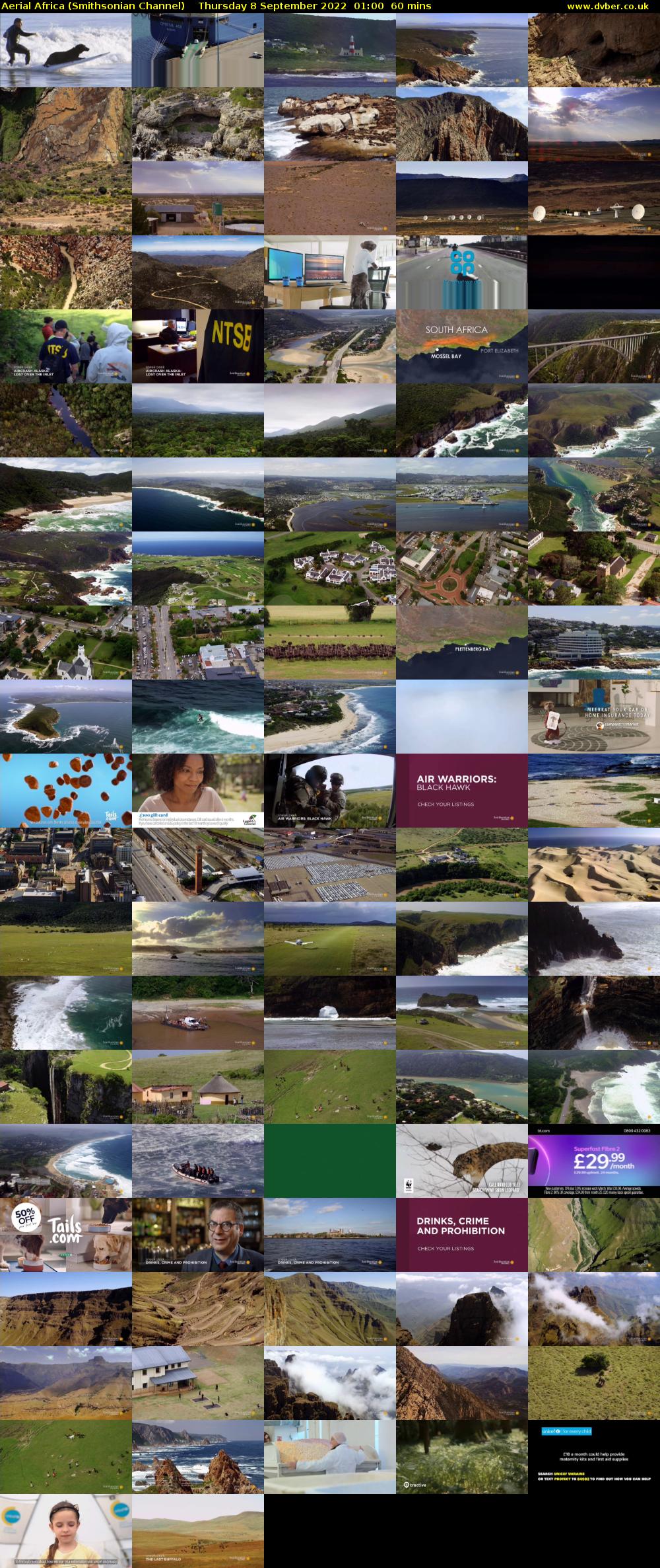 Aerial Africa (Smithsonian Channel) Thursday 8 September 2022 01:00 - 02:00