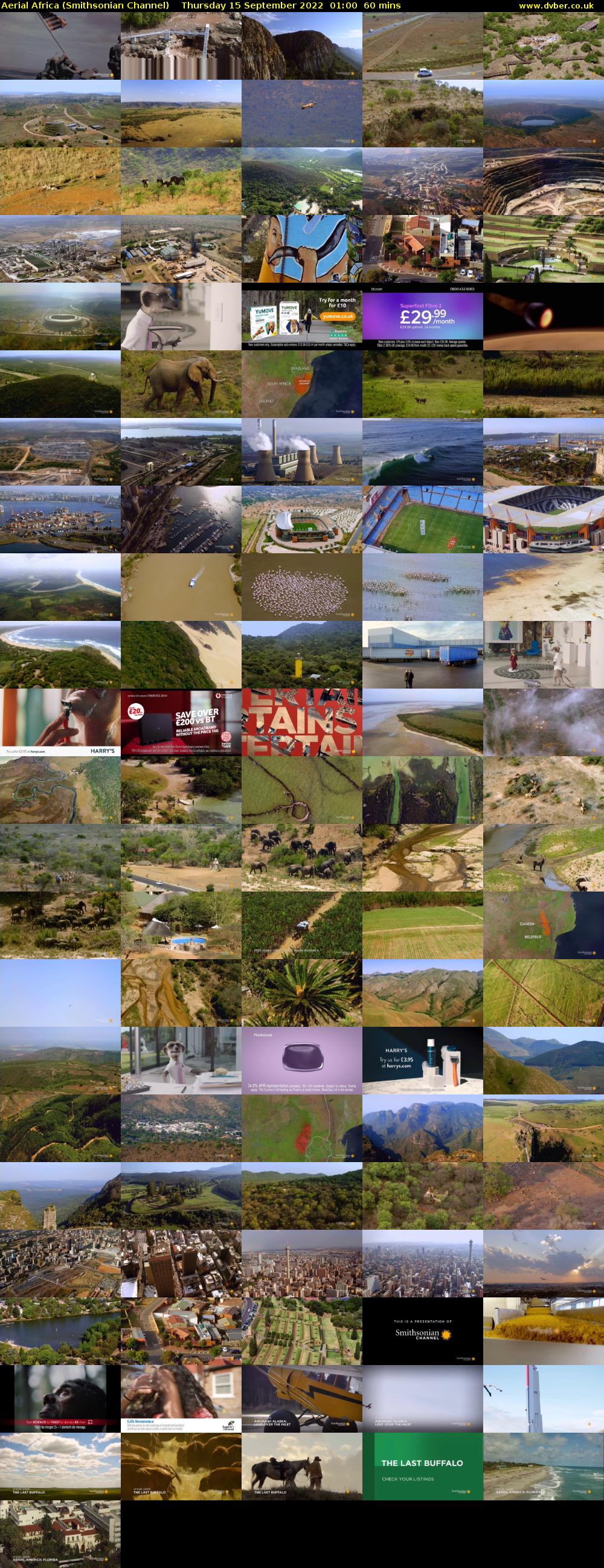 Aerial Africa (Smithsonian Channel) Thursday 15 September 2022 01:00 - 02:00