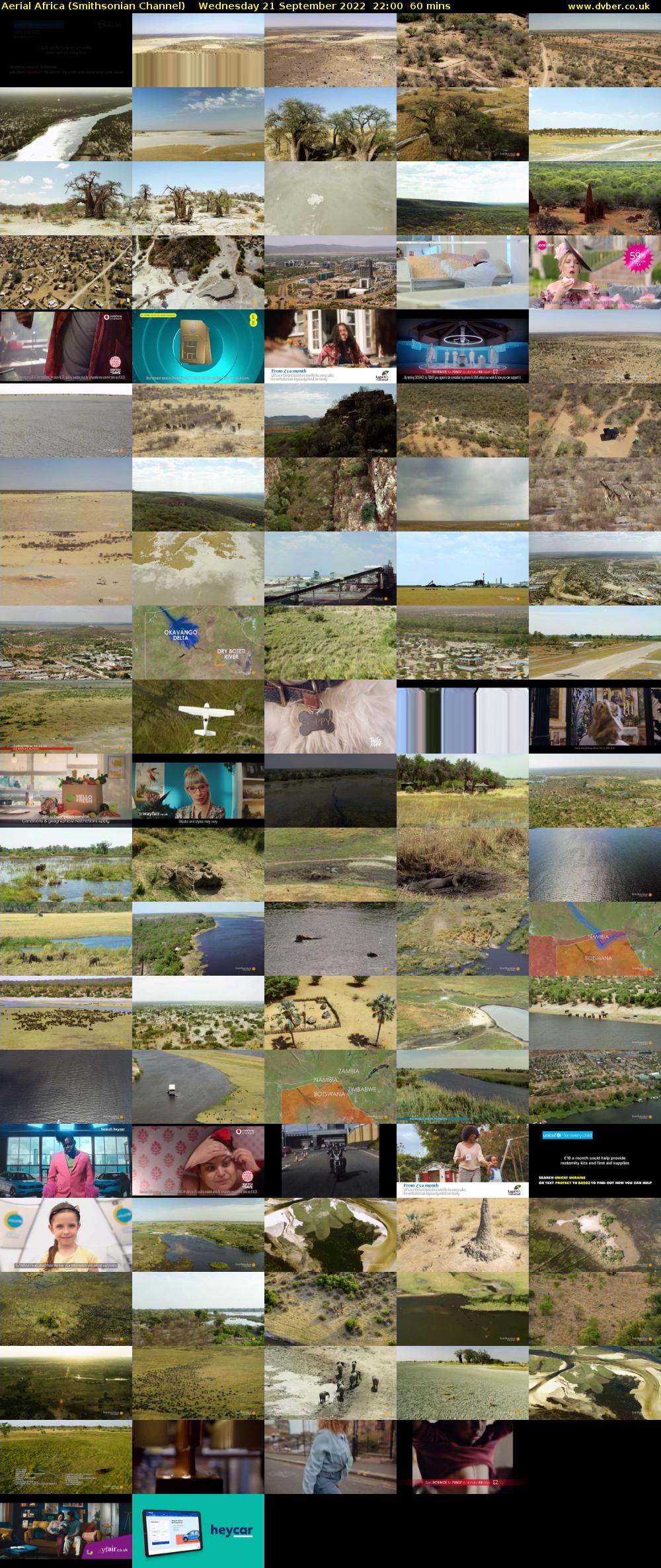 Aerial Africa (Smithsonian Channel) Wednesday 21 September 2022 22:00 - 23:00