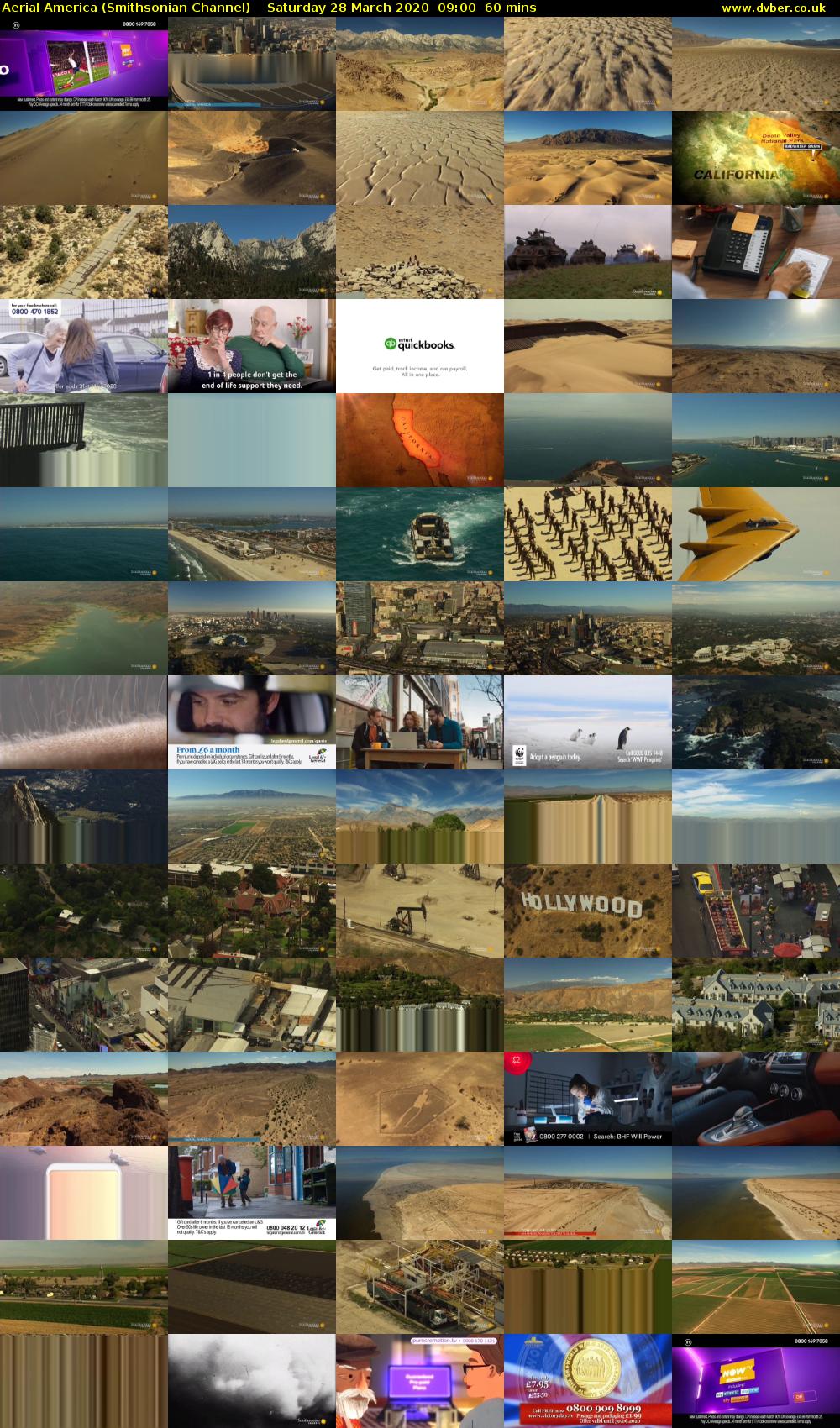 Aerial America (Smithsonian Channel) Saturday 28 March 2020 09:00 - 10:00
