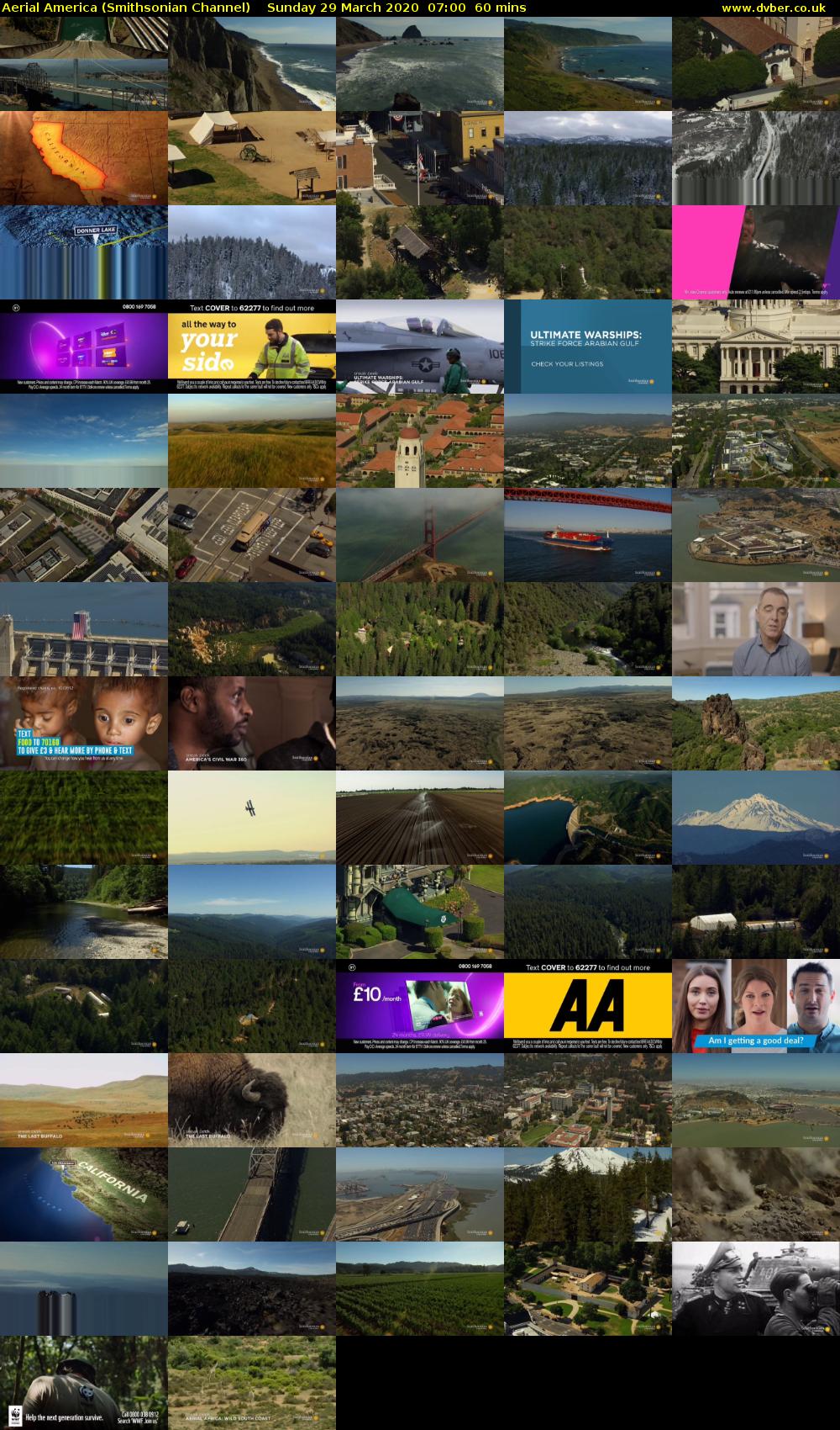 Aerial America (Smithsonian Channel) Sunday 29 March 2020 07:00 - 08:00