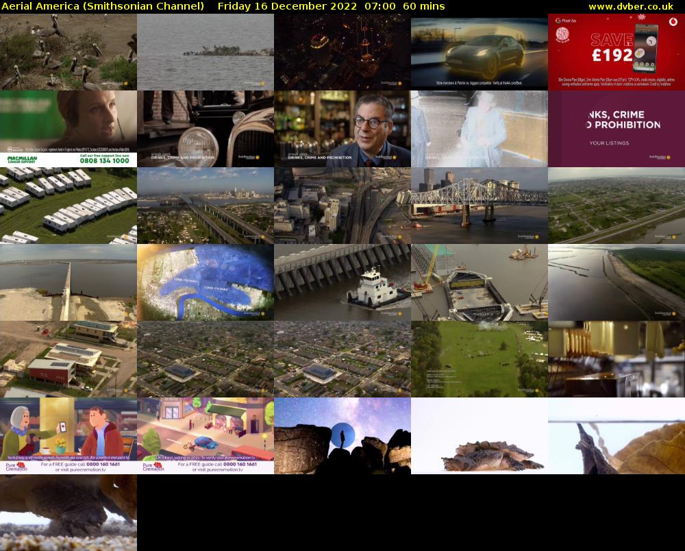 Aerial America (Smithsonian Channel) Friday 16 December 2022 07:00 - 08:00