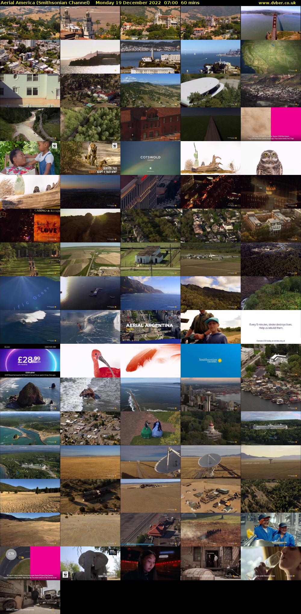 Aerial America (Smithsonian Channel) Monday 19 December 2022 07:00 - 08:00