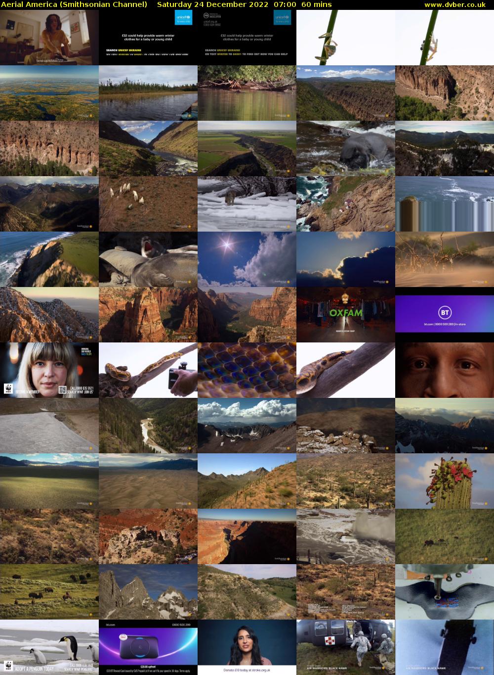 Aerial America (Smithsonian Channel) Saturday 24 December 2022 07:00 - 08:00