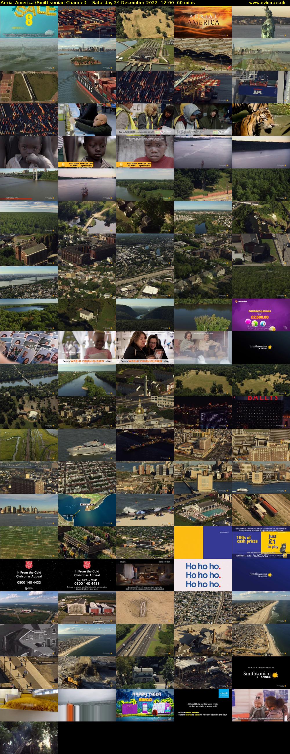 Aerial America (Smithsonian Channel) Saturday 24 December 2022 12:00 - 13:00