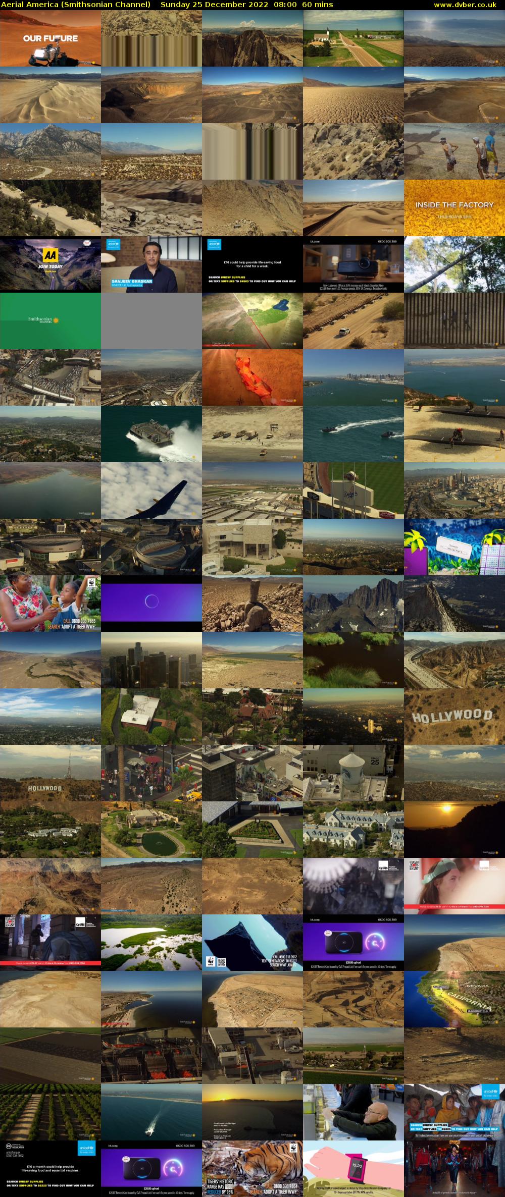 Aerial America (Smithsonian Channel) Sunday 25 December 2022 08:00 - 09:00
