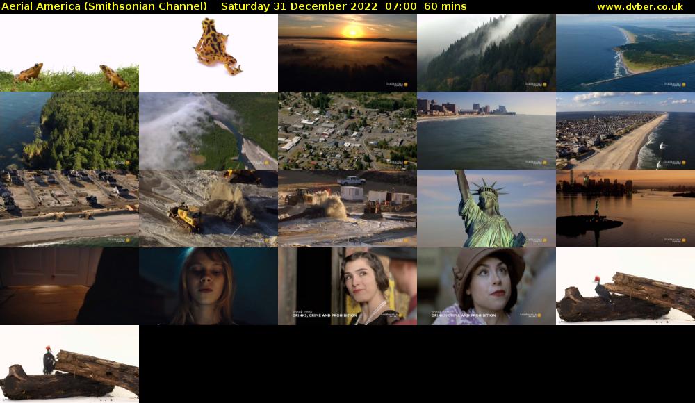 Aerial America (Smithsonian Channel) Saturday 31 December 2022 07:00 - 08:00