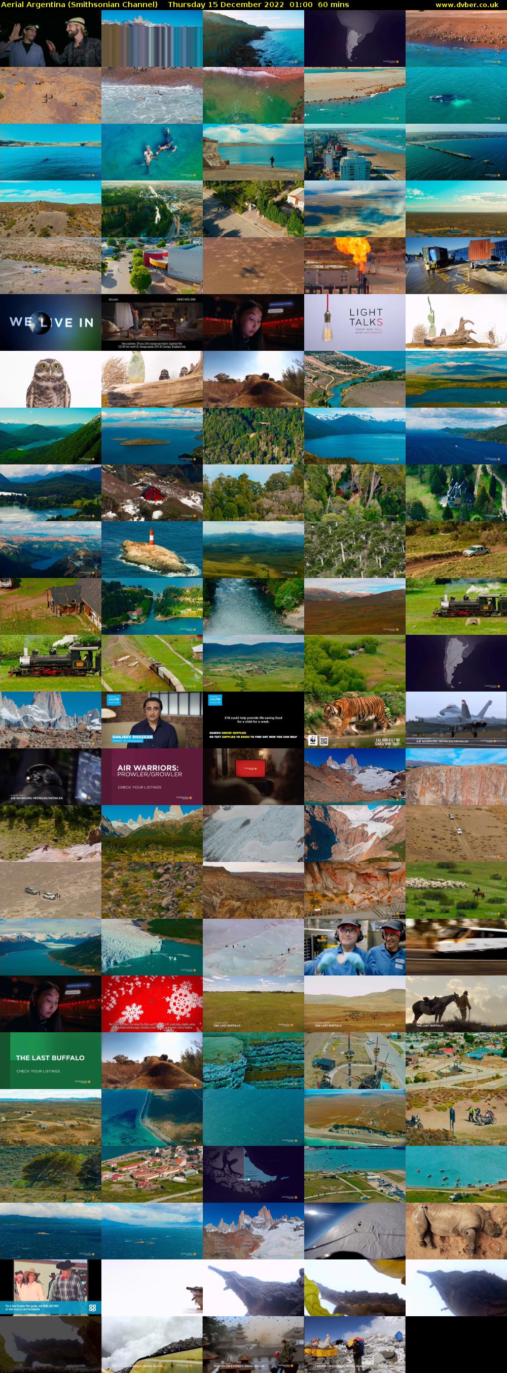 Aerial Argentina (Smithsonian Channel) Thursday 15 December 2022 01:00 - 02:00