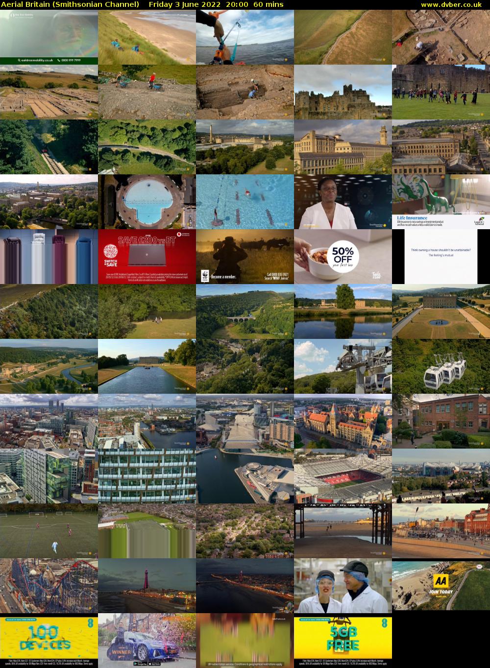 Aerial Britain (Smithsonian Channel) Friday 3 June 2022 20:00 - 21:00