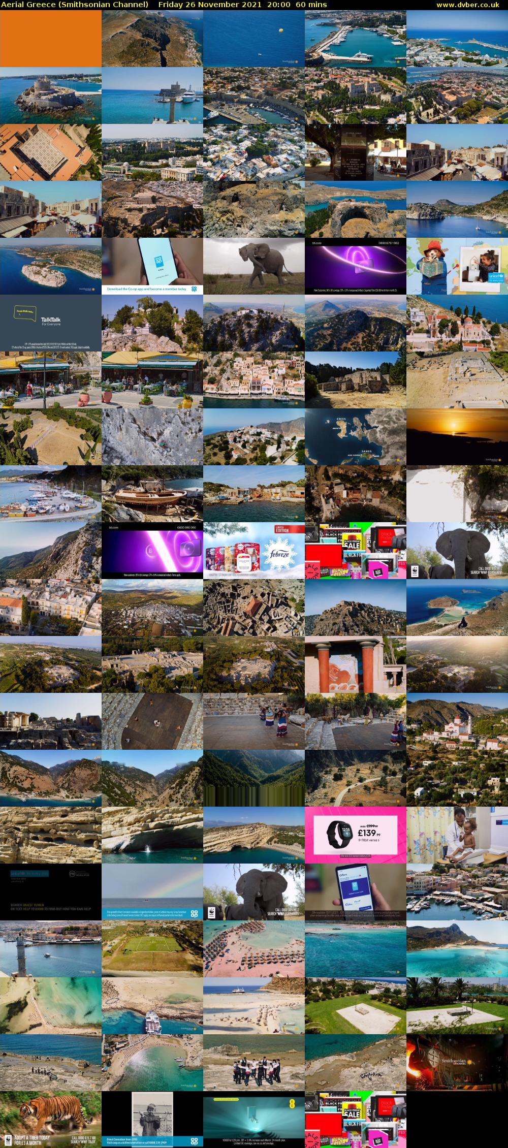 Aerial Greece (Smithsonian Channel) Friday 26 November 2021 20:00 - 21:00
