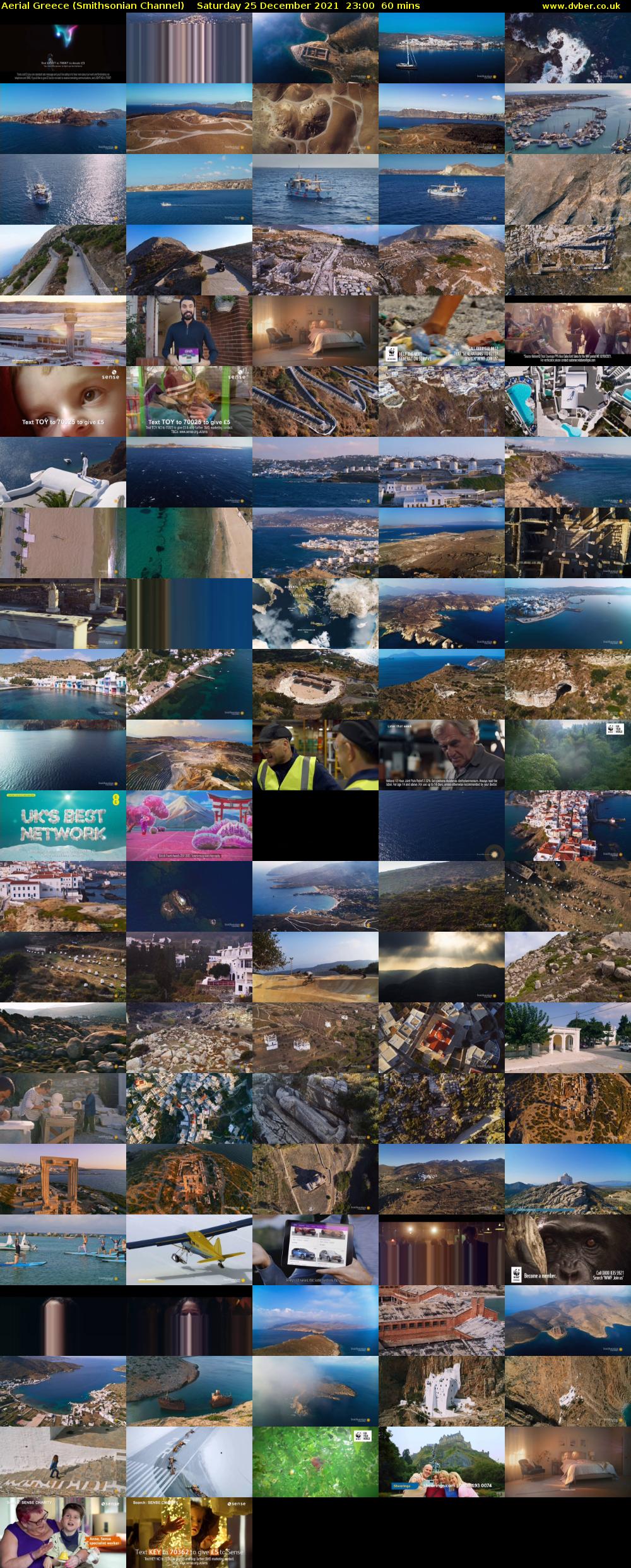 Aerial Greece (Smithsonian Channel) Saturday 25 December 2021 23:00 - 00:00