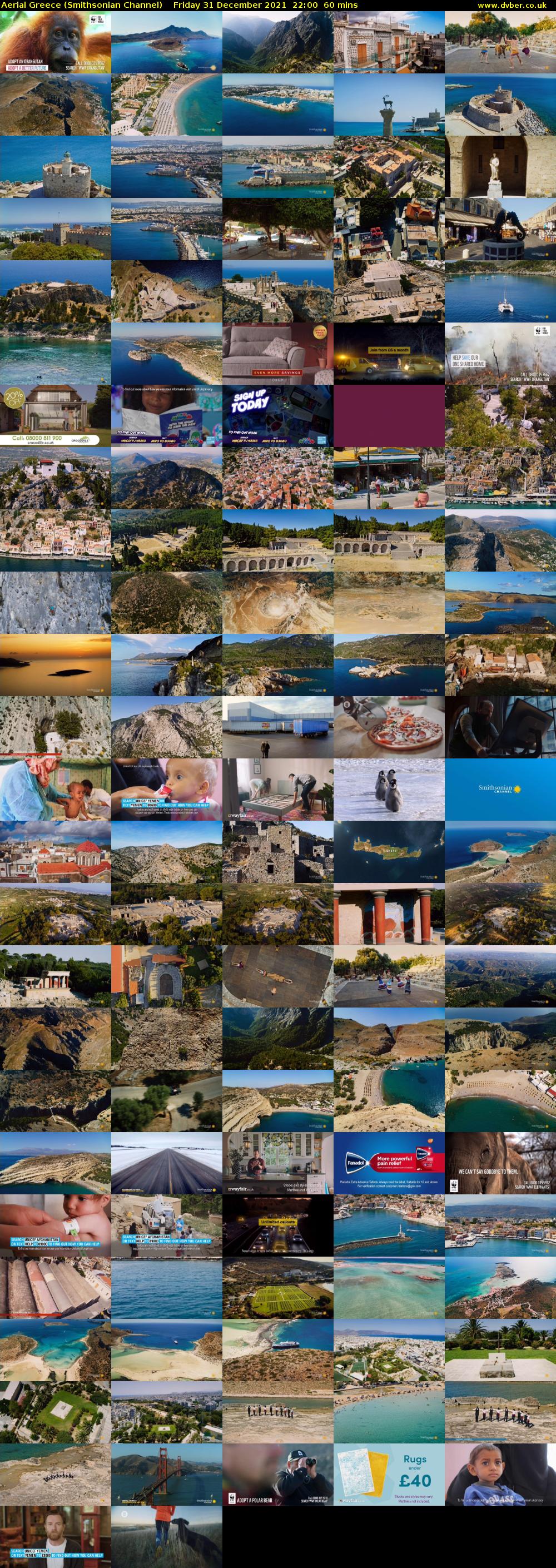 Aerial Greece (Smithsonian Channel) Friday 31 December 2021 22:00 - 23:00