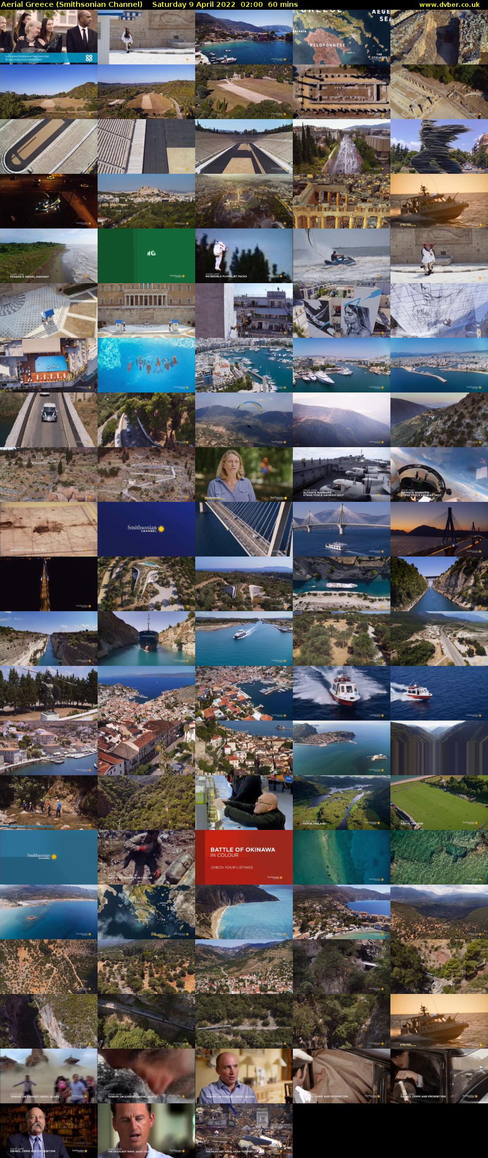 Aerial Greece (Smithsonian Channel) Saturday 9 April 2022 02:00 - 03:00