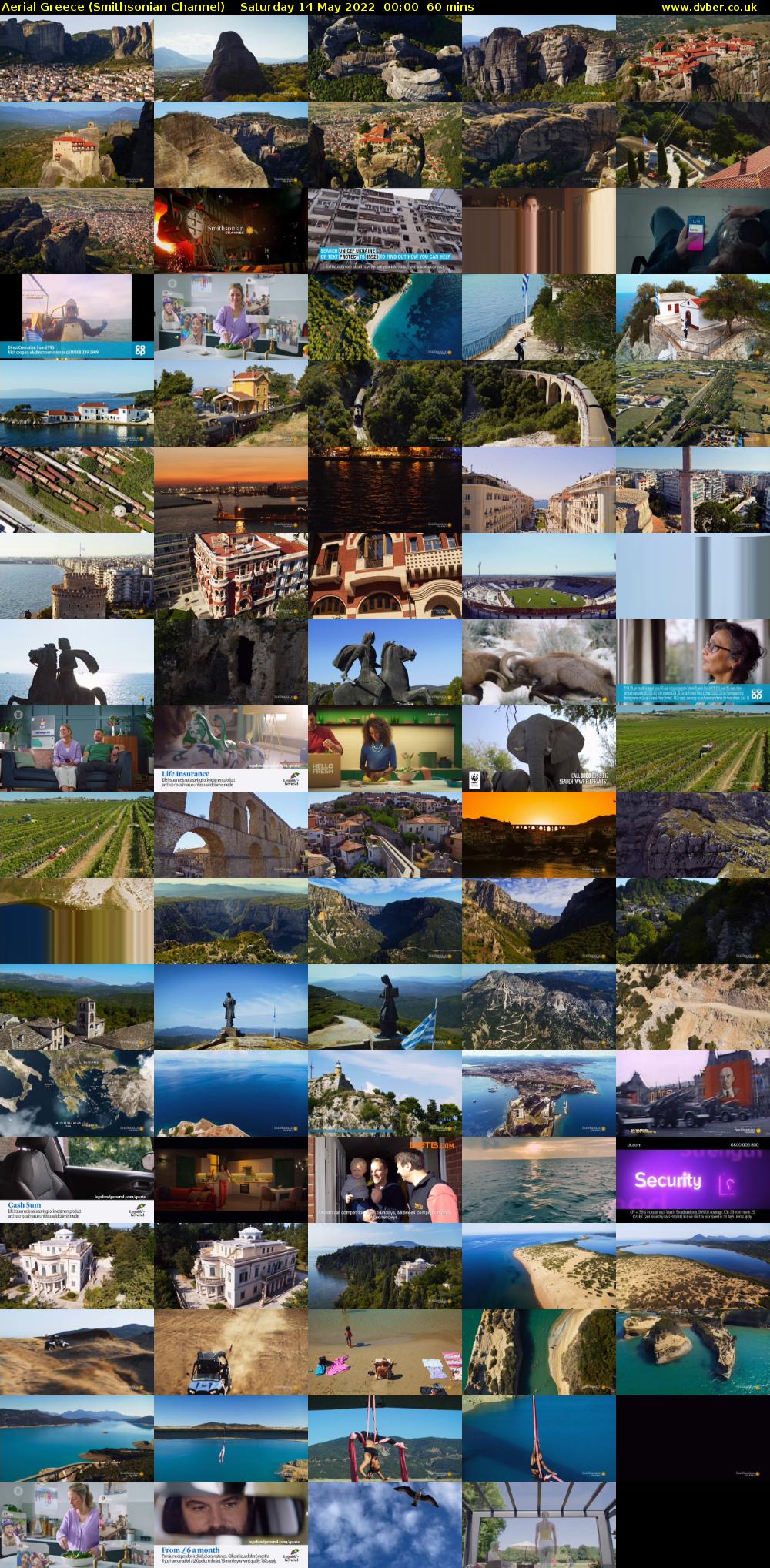 Aerial Greece (Smithsonian Channel) Saturday 14 May 2022 00:00 - 01:00