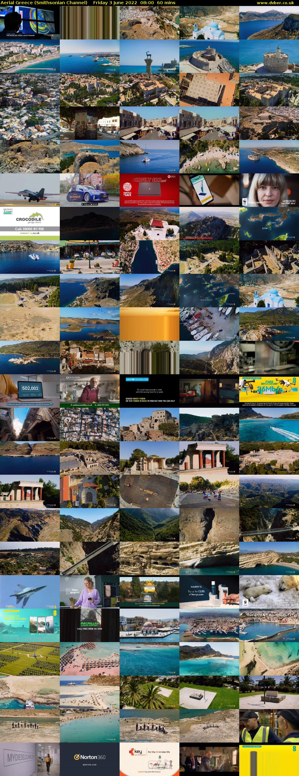 Aerial Greece (Smithsonian Channel) Friday 3 June 2022 08:00 - 09:00