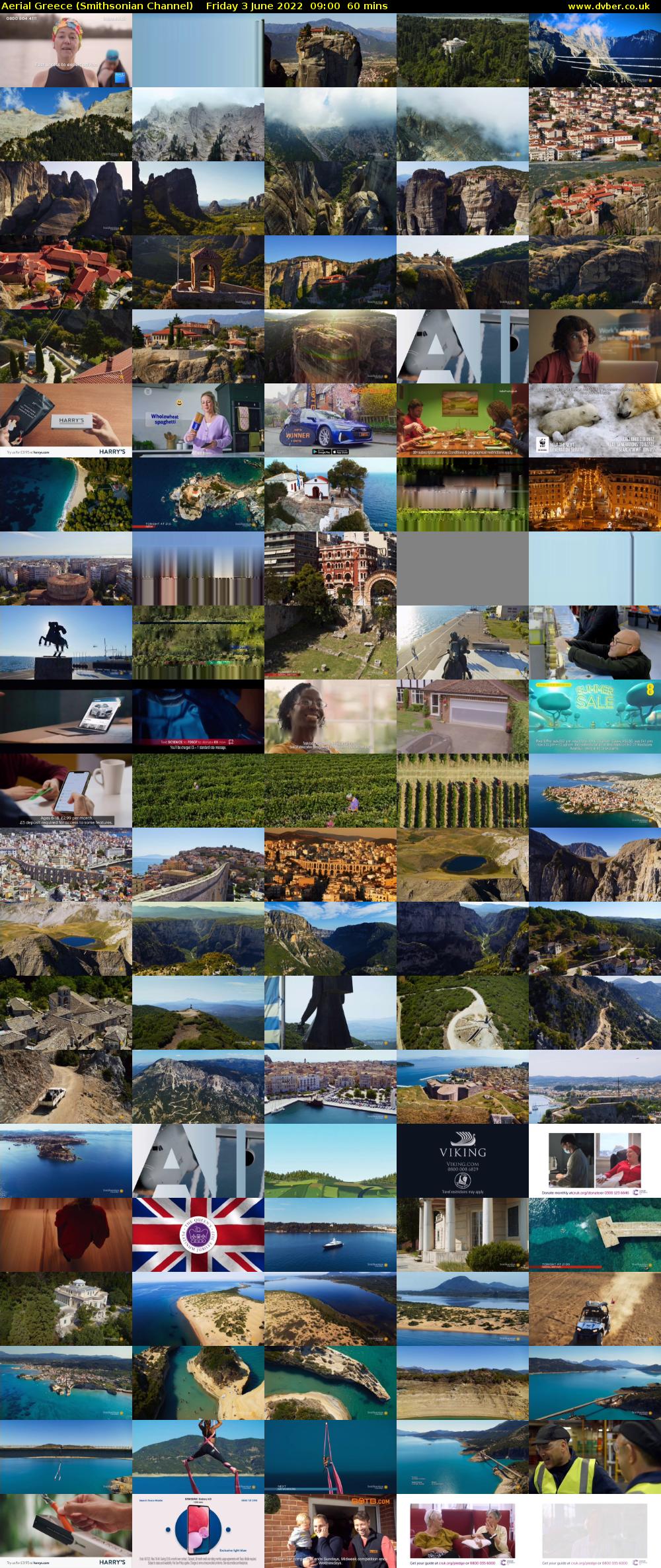 Aerial Greece (Smithsonian Channel) Friday 3 June 2022 09:00 - 10:00