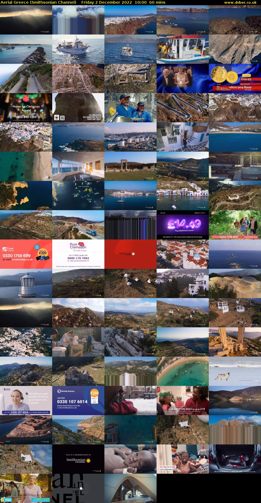 Aerial Greece (Smithsonian Channel) Friday 2 December 2022 10:00 - 11:00