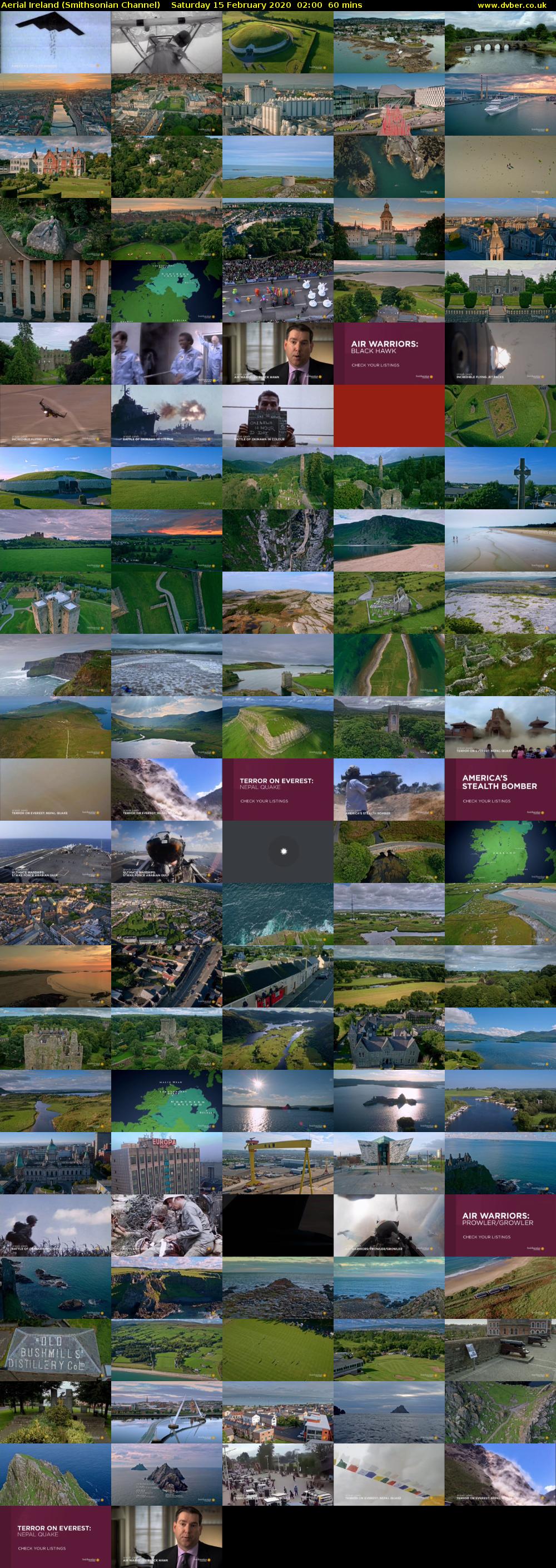 Aerial Ireland (Smithsonian Channel) Saturday 15 February 2020 02:00 - 03:00