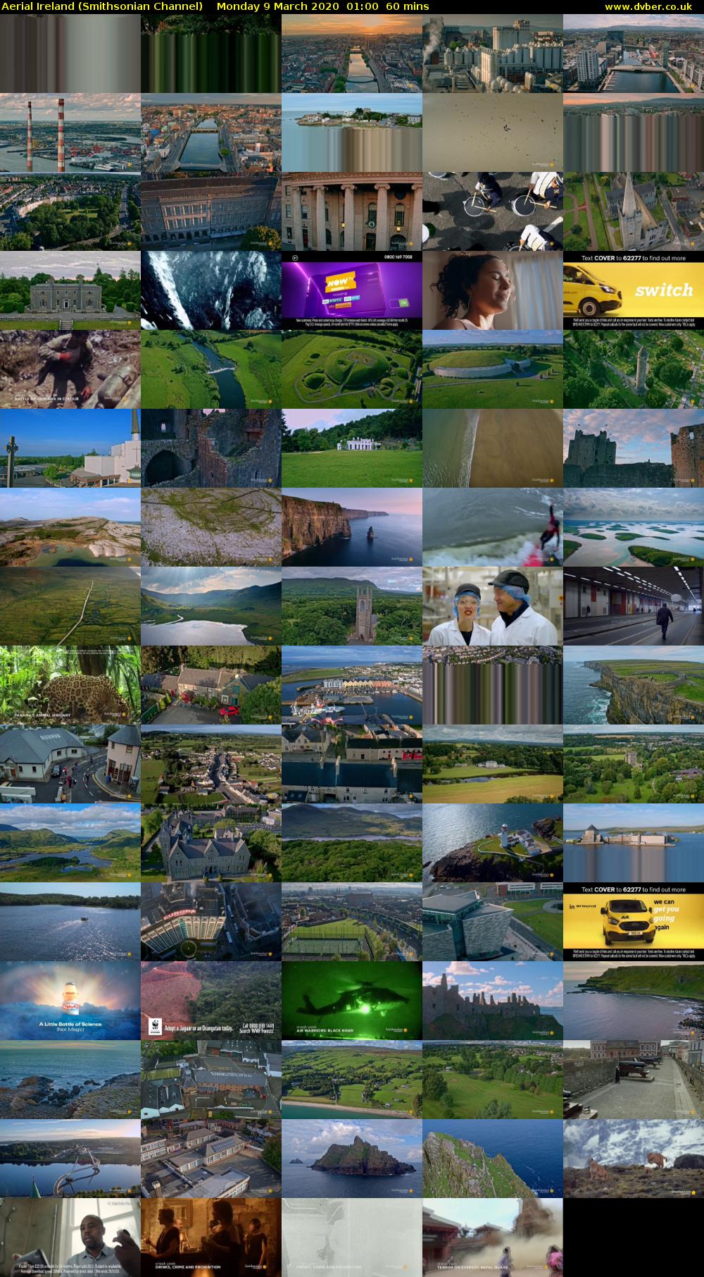 Aerial Ireland (Smithsonian Channel) Monday 9 March 2020 01:00 - 02:00