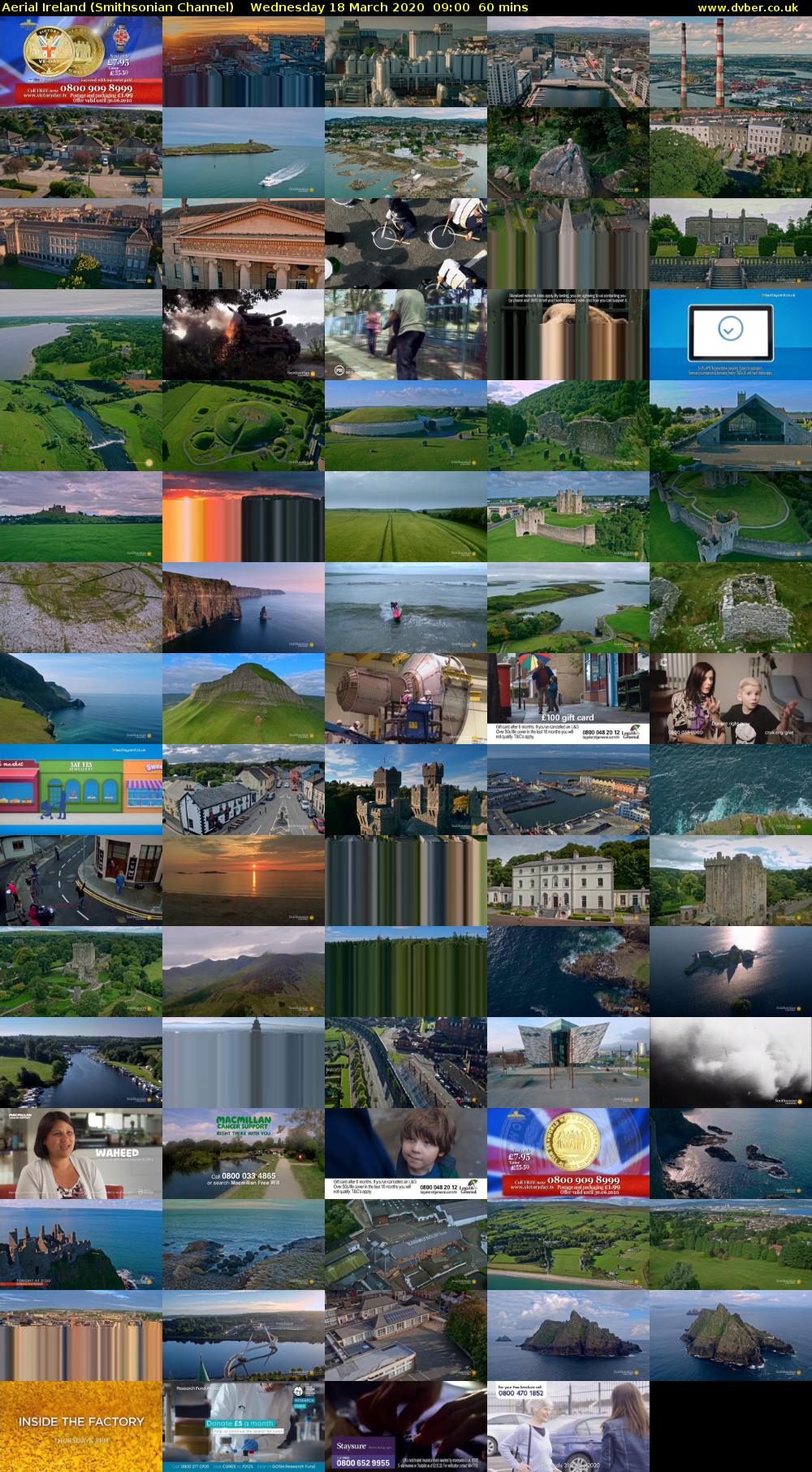 Aerial Ireland (Smithsonian Channel) Wednesday 18 March 2020 09:00 - 10:00